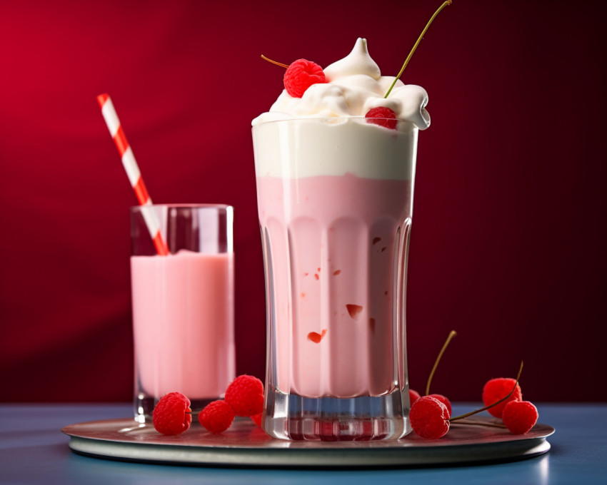 A photo of a raspberry milkshake, beverage advertisement photography inspiration Get unlimited access to a library of free ai prompts and ai images to help you generate creative ideas.