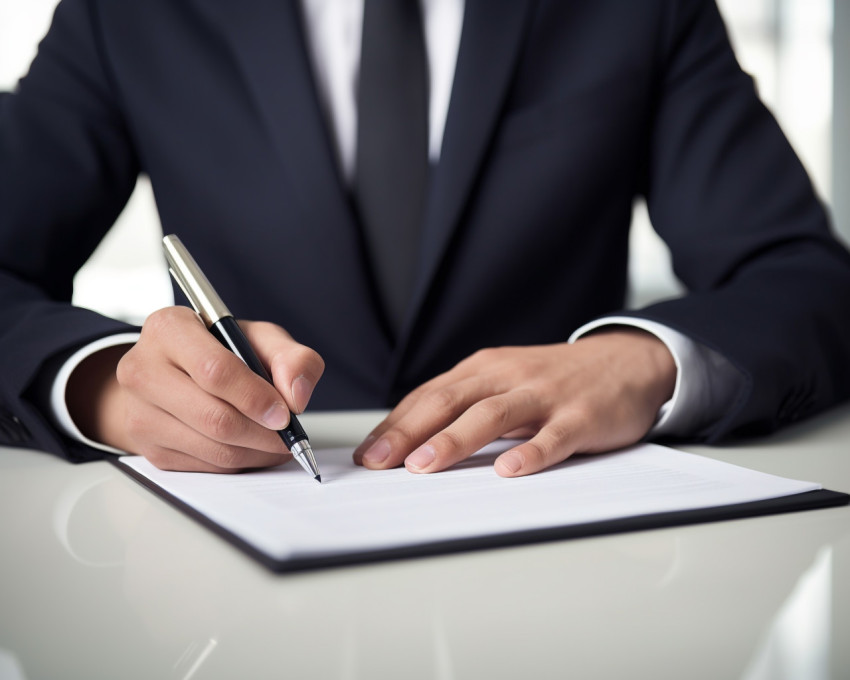 Businessman holding pen in hands while writing, seo stock images for marketing campaigns Get unlimited access to a library of free ai prompts and ai images to help you generate creative ideas.