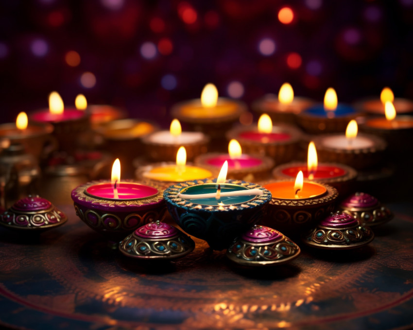 A glimmering reflection of culture A glimmering reflection of culture, diwali festival stock image, diwali festival ai prompt