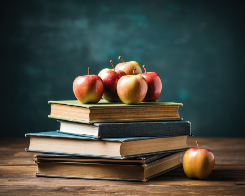 An open book on papers set against a chalkboard backdrop An open book on papers set against a chalkboard backdrop
