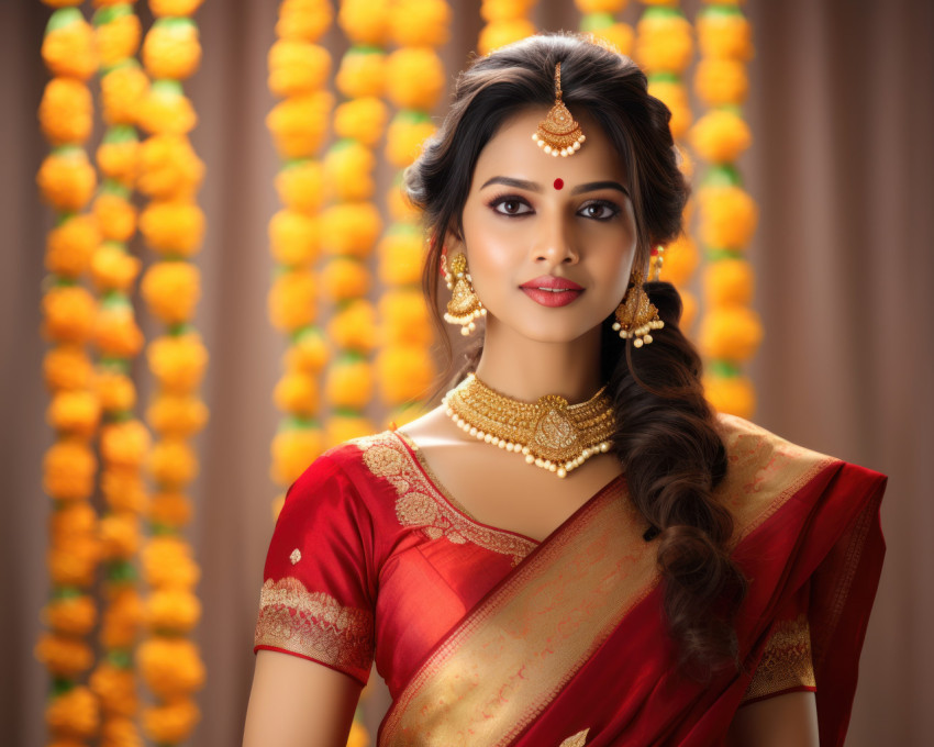 Beautiful indian marathi woman in traditional outfit Beautiful indian marathi woman in traditional outfit