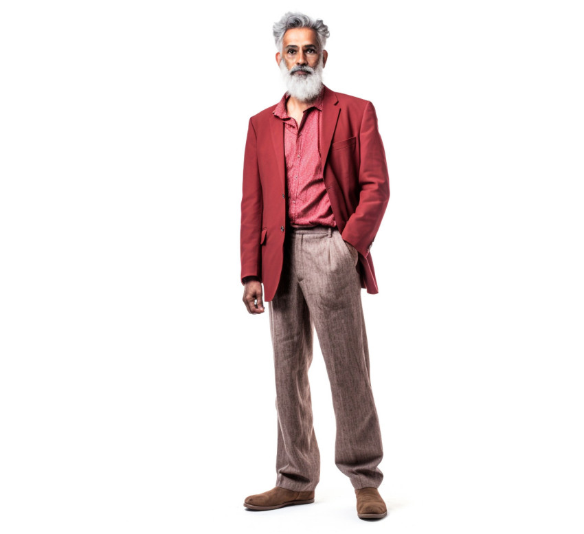 Indian professor on white background Indian professor on white background