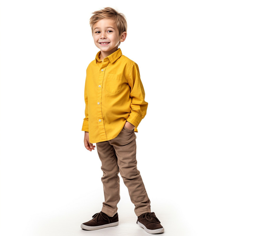 Smiling preschool boy on white background Smiling preschool boy on white background