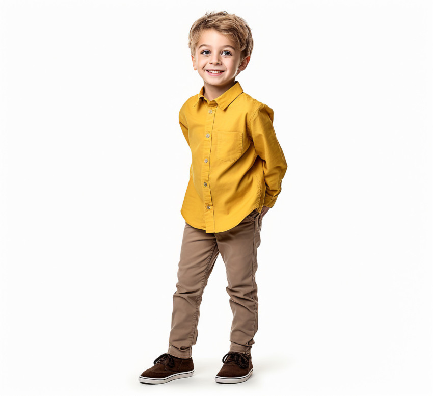 Smiling preschool boy on white background Smiling preschool boy on white background