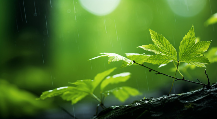 A close up of leaves in the forest, nature, landscapes Get unlimited access to a library of free ai prompts and ai images to help you generate creative ideas.