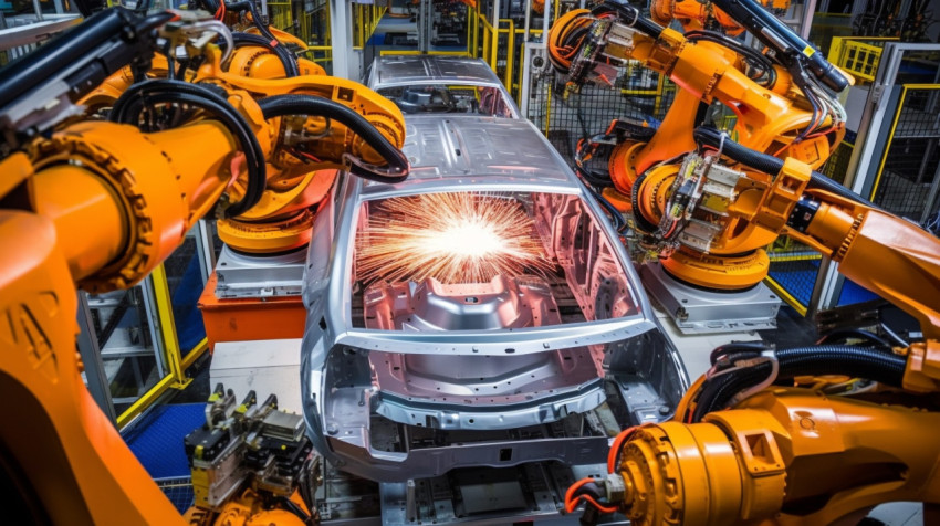 Assembly Line Workers and Robots Assembly Line Workers and Robots