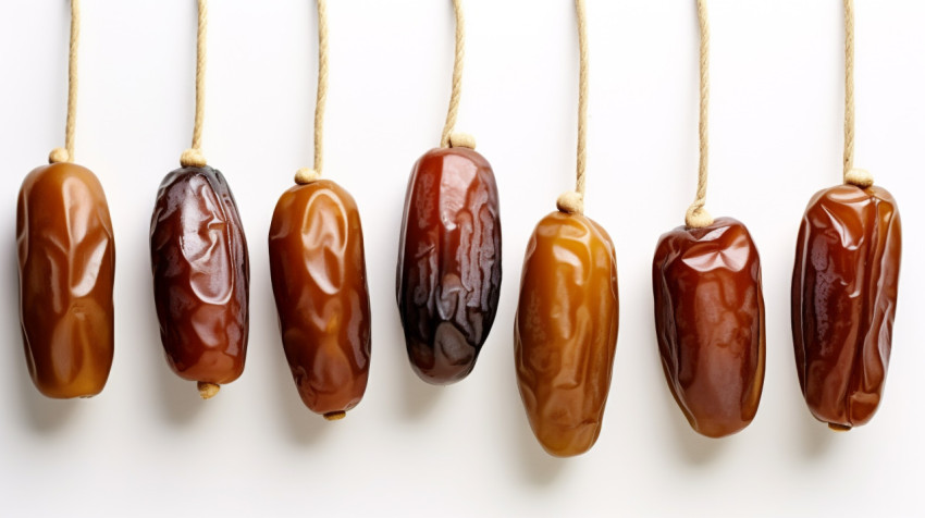 A sweet dates are on a white background A sweet dates are on a white background, sweet dates image