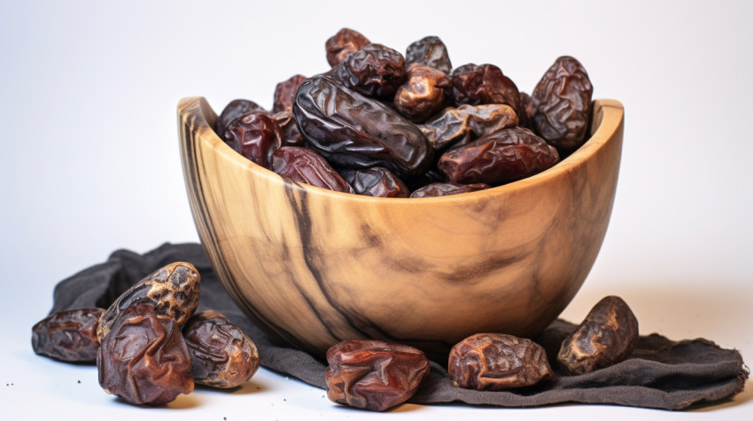 Bowl of sweet dates on white background Bowl of sweet dates on white background, sweet dates image