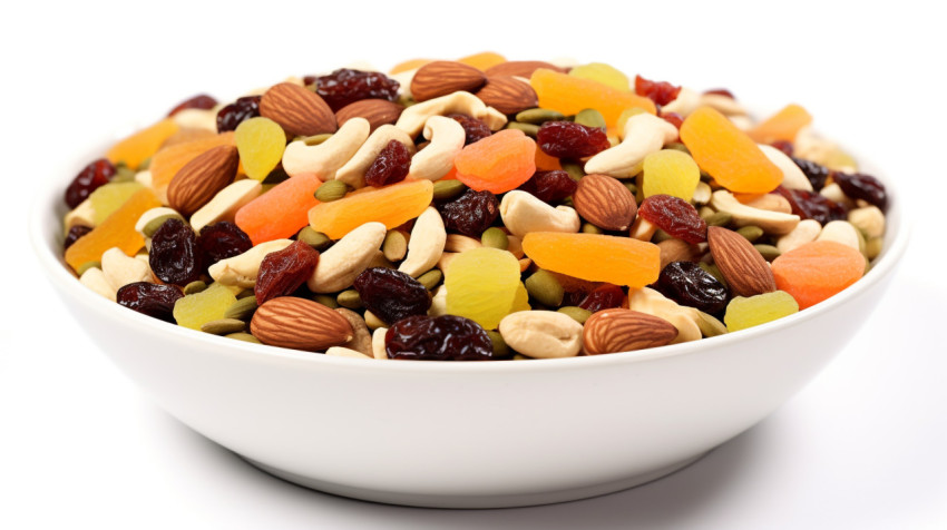 A scrumptious mix of dry fruits and nuts A scrumptious mix of dry fruits and nuts, dry fruits mix image