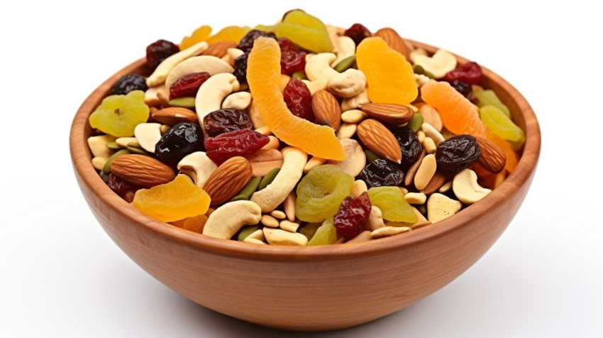 Mixed dry fruits and nuts in a bowl Mixed dry fruits and nuts in a bowl, dry fruits mix image