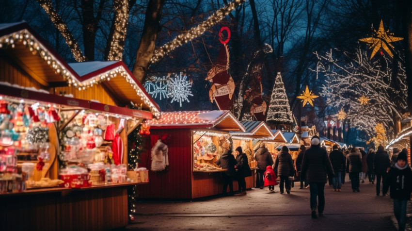 Couples hold hands at christmas market Couples hold hands at christmas market, christmas stock image ai, christmas stock photos ai