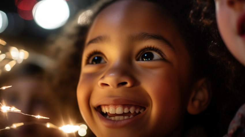 Curious girl explores a new place Curious girl explores a new place, christmas stock image ai, christmas stock photos ai
