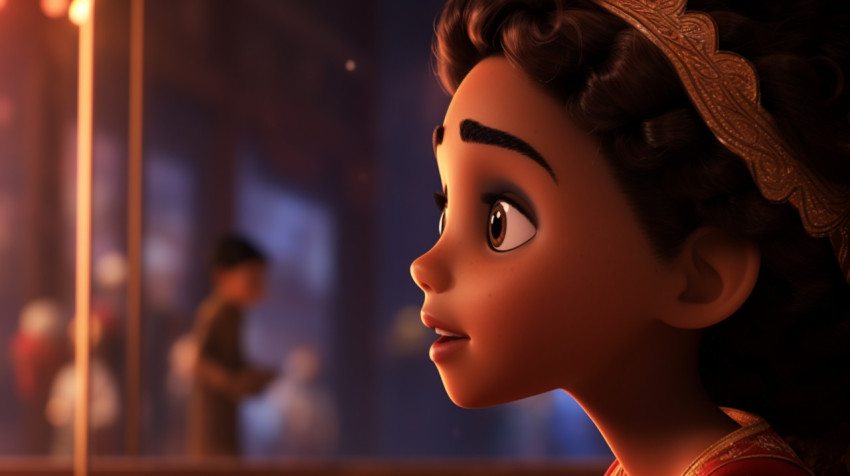 Clara's joyful reaction to the nutcracker Clara's joyful reaction to the nutcracker, christmas stock image ai, christmas stock photos ai