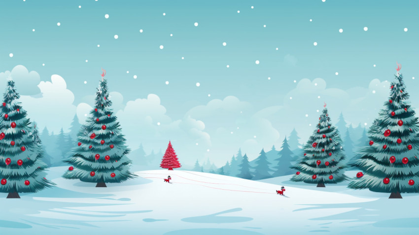 Winter wonderland christmas tree Winter wonderland christmas tree, christmas stock image ai, christmas stock photos ai