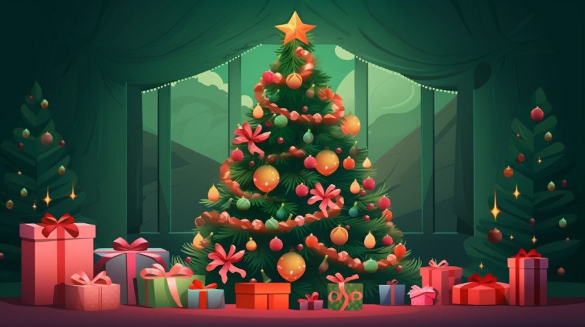 Winter wonderland at night Winter wonderland at night, christmas stock image ai, christmas stock photos ai