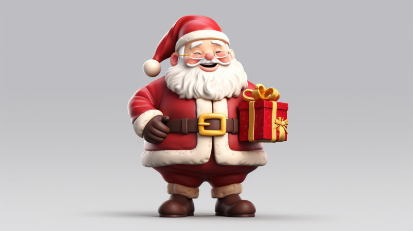 Santa claus delivering presents Santa claus delivering presents, christmas stock image ai, christmas stock photos ai