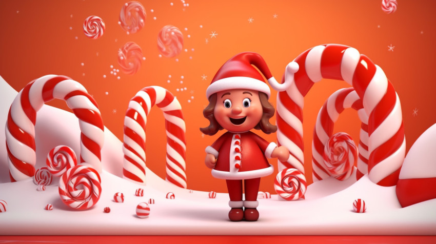 Cheerful santa claus 3d character isolated Cheerful santa claus 3d character isolated, christmas stock image ai, christmas stock photos ai
