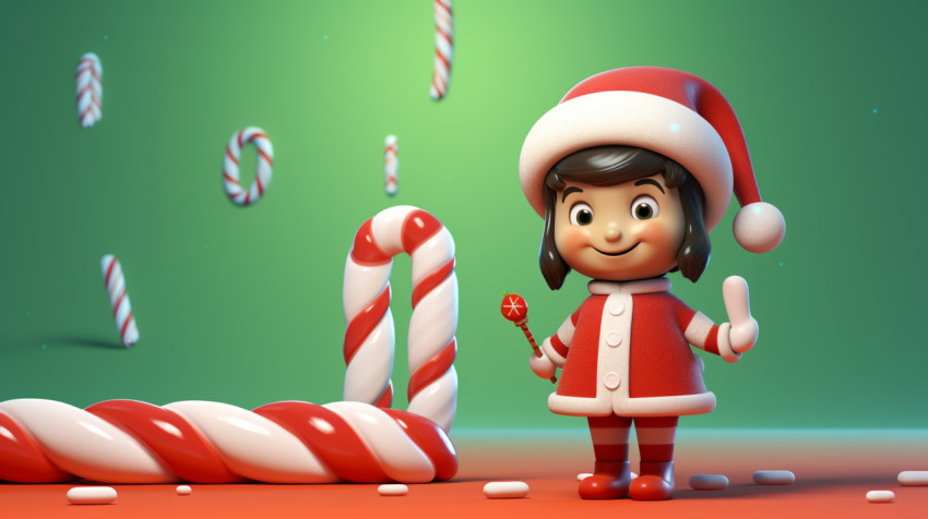 3d christmas kid building snowman in winter landscape 3d christmas kid building snowman in winter landscape, christmas stock image ai, christmas stock photos ai