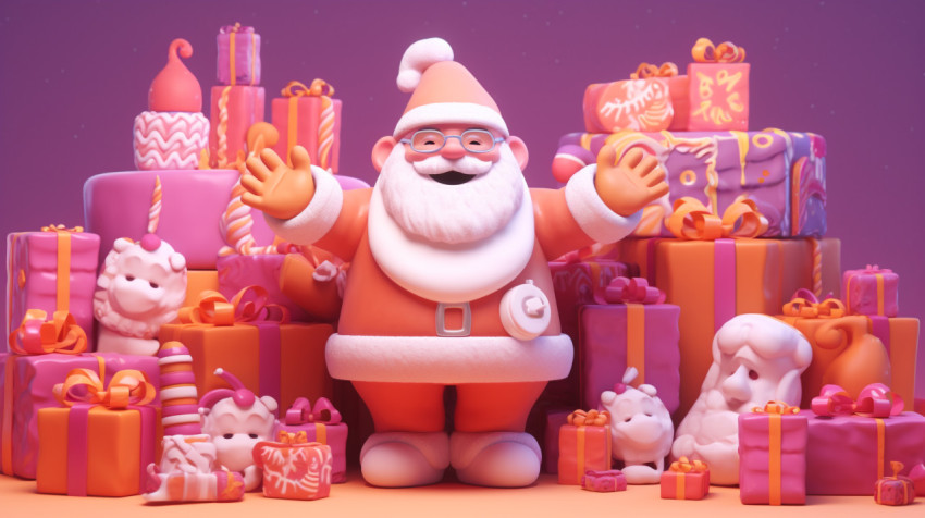 3D Model of Santa Claus Smiling for the Camera 3D Model of Santa Claus Smiling for the Camera