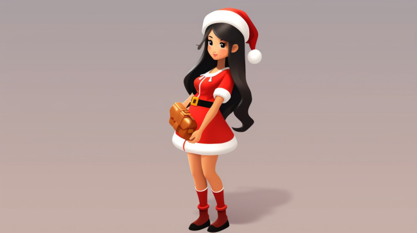3d santa claus holding a candy cane 3d santa claus holding a candy cane, christmas stock image ai, christmas stock photos ai