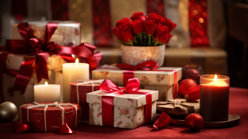 Wooden boxes and candles for a romantic getaway Wooden boxes and candles for a romantic getaway, diwali festival stock image, diwali festival ai prompt