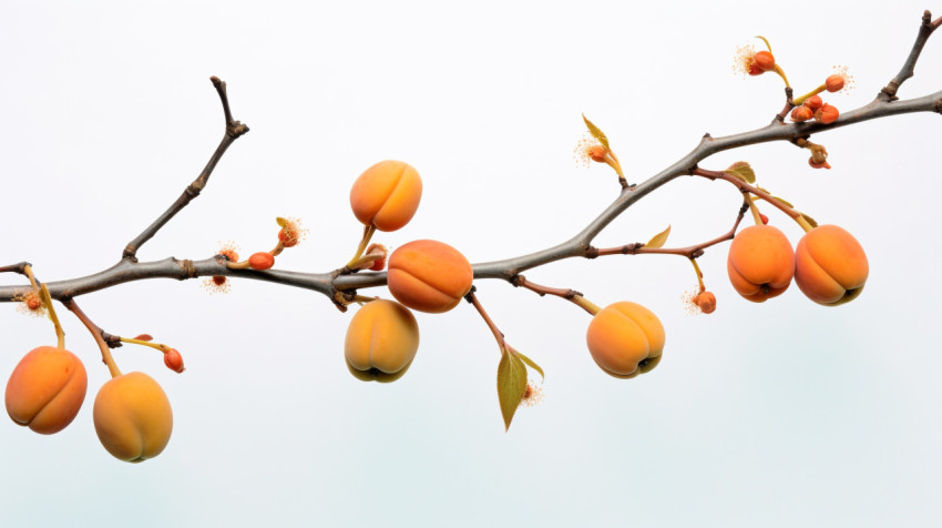 Fresh apricots isolated on white Fresh apricots isolated on white