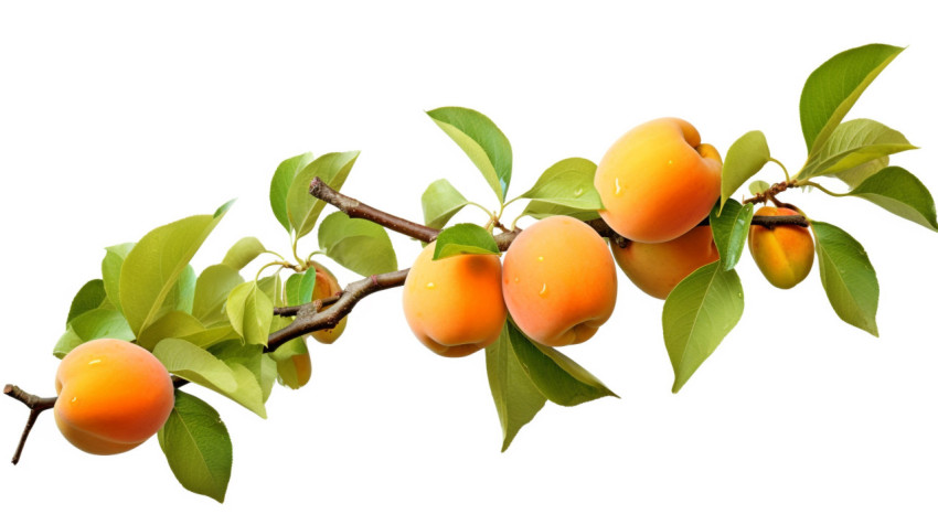 Fresh apricots on white background Fresh apricots on white background, apricot images