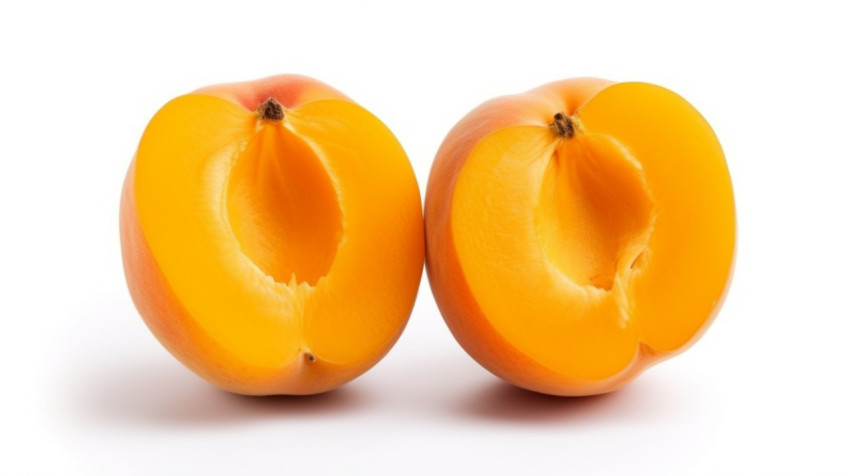 Split apricot acutum fruit on white Split apricot acutum fruit on white, apricot images