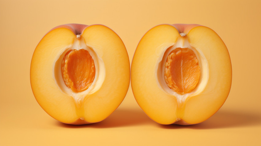 Apricot half with seeds Apricot half with seeds, apricot images