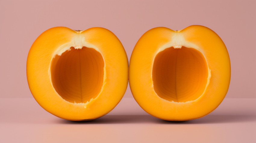 Fresh Apricot Sliced in Half Fresh Apricot Sliced in Half