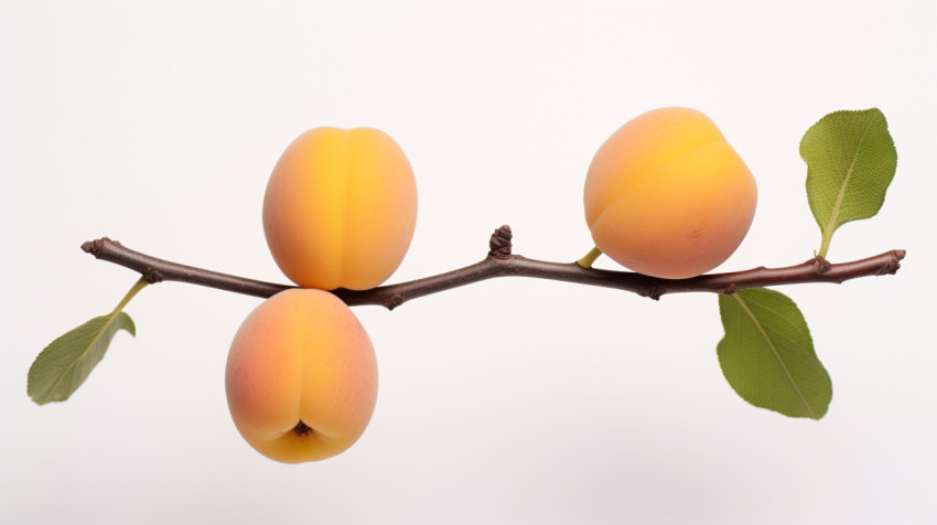 Two apricots on white background Two apricots on white background, apricot images