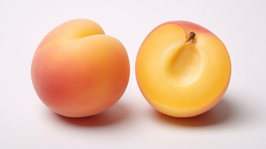 Fresh apricots on white background Fresh apricots on white background