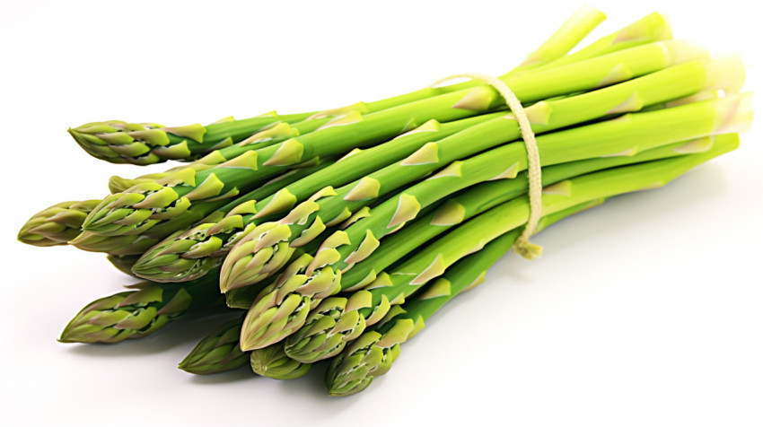 Fresh asparagus bunch isolated on white Fresh asparagus bunch isolated on white, asparagus image