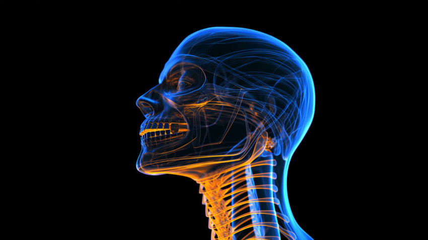 a 3d rendered illustration of the human neck a 3d rendered illustration of the human neck