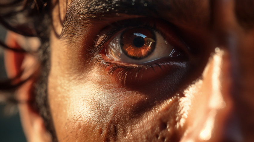 Man's skin close up Man's skin close up, men eyes close up image