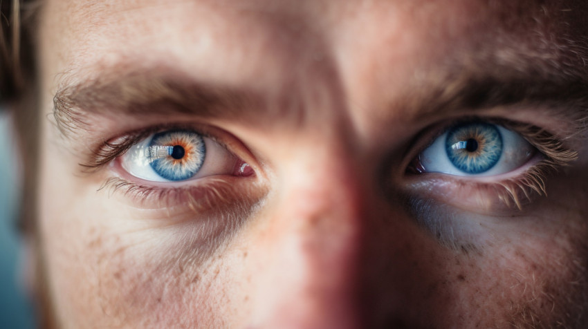 Handsome man with stunning blue eyes Handsome man with stunning blue eyes, men eyes close up image
