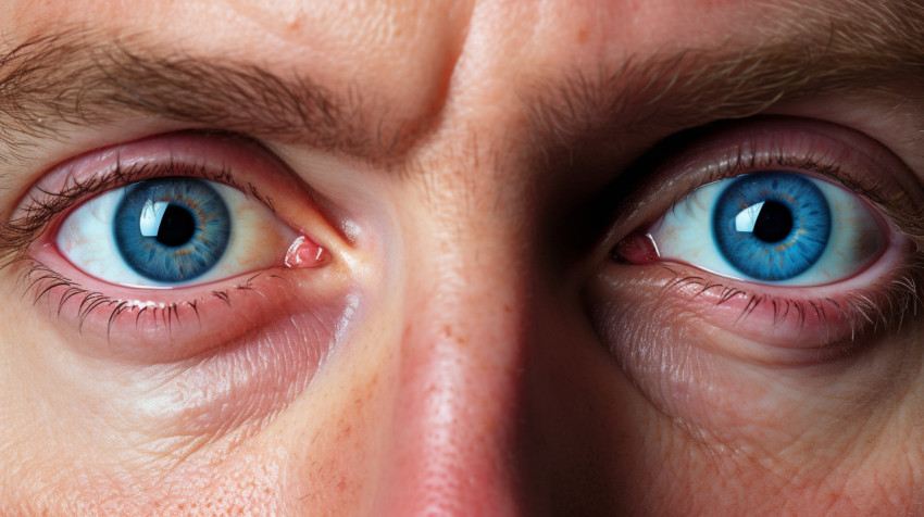 Closeup of man's blue eyes Closeup of man's blue eyes, men eyes close up image
