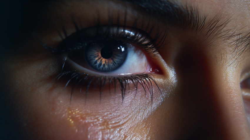 Close up of woman looking into her eyes Close up of woman looking into her eyes, beautiful women eyes images