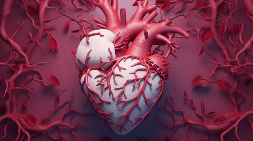 A fullcolor image of the heart in 3d A fullcolor image of the heart in 3d, human heart image