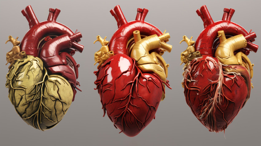 An image showing the human heart in different stages An image showing the human heart in different stages, human heart image