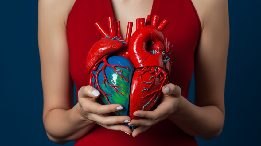 Woman's hands forming heart shape Woman's hands forming heart shape, human heart image