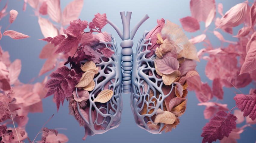 An illustration of the respiratory system An illustration of the respiratory system, human lungs image