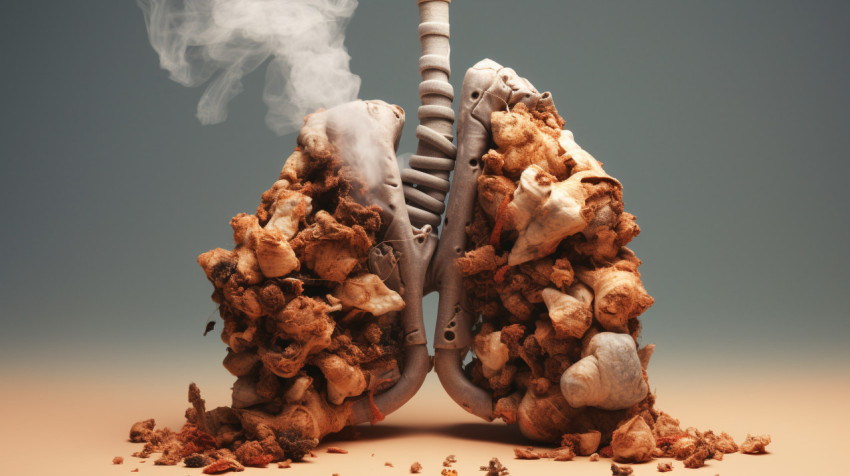 Image of lungs with smoke coming out of it Image of lungs with smoke coming out of it, human lungs image