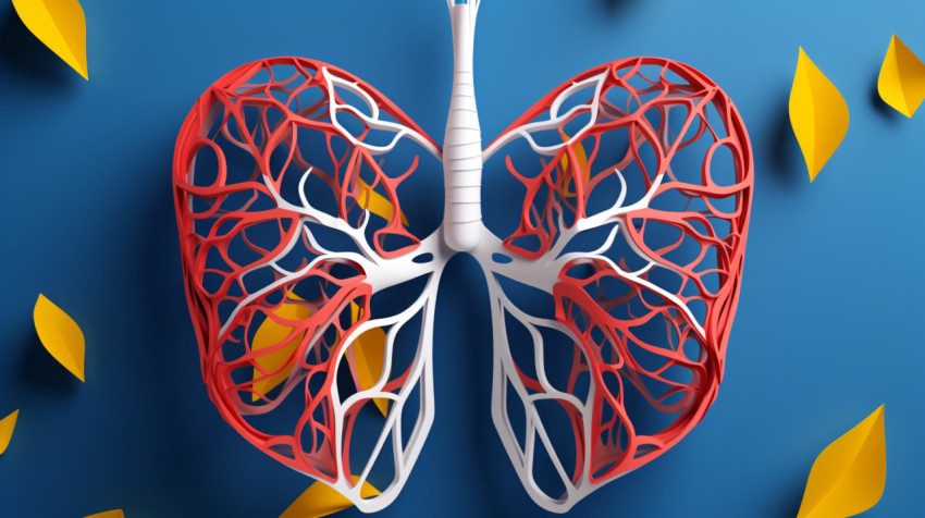 Human lungs in 3d model Human lungs in 3d model, human lungs image