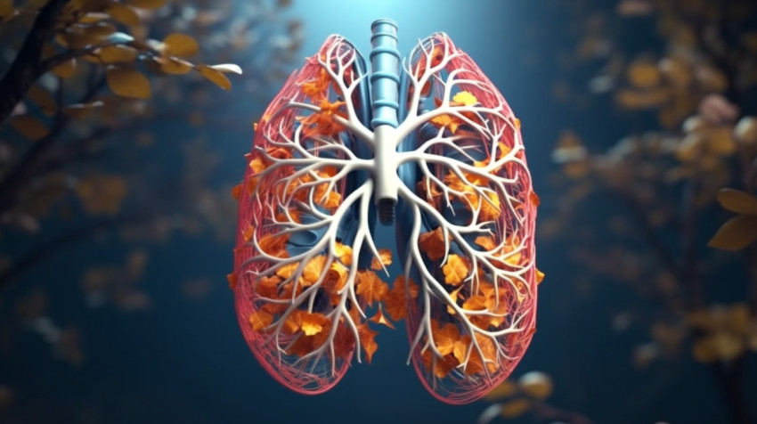 3d lungs 3d lungs, human lungs image