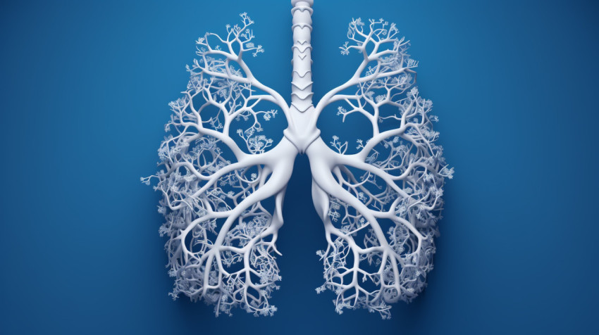 Human lungs on blue background Human lungs on blue background, human lungs image