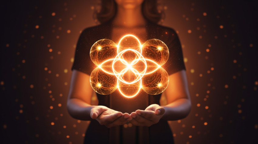 A woman's hand is holding up a glowing plus A woman's hand is holding up a glowing plus, medical images stock