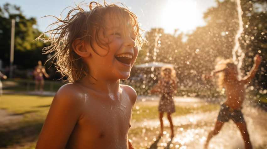 A Childs Smile Lights Up the Park