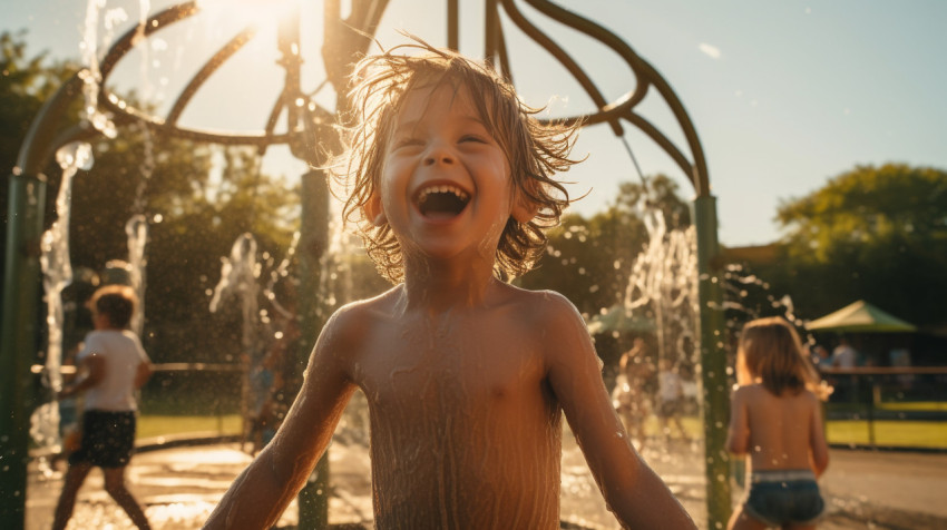 The joy of childhood in the park The joy of childhood in the park, mental health
