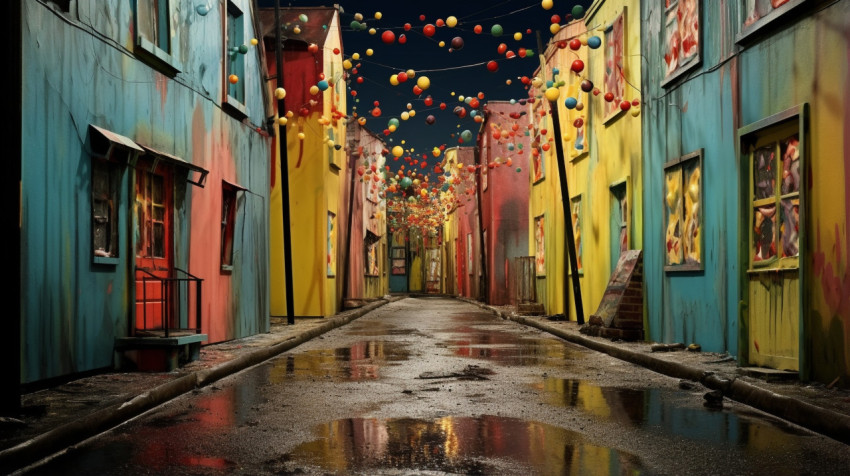 Painted Alleyway Delight